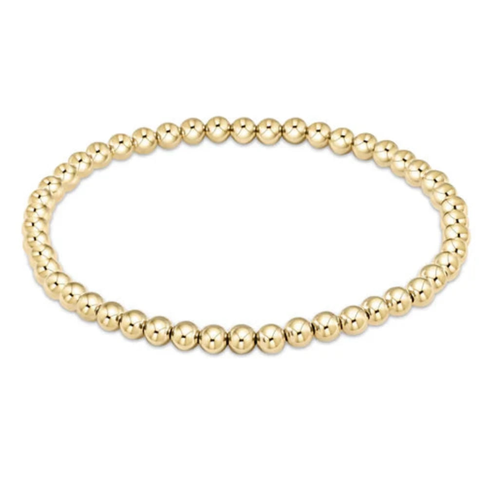 romantic bracelets for women -enewton 6.25" Classic Gold Bead Bracelet - 4mm