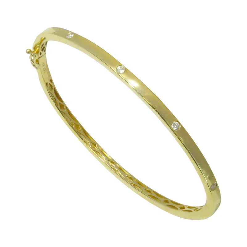 rainbow bracelets for women -Gold Bangle Bracelet