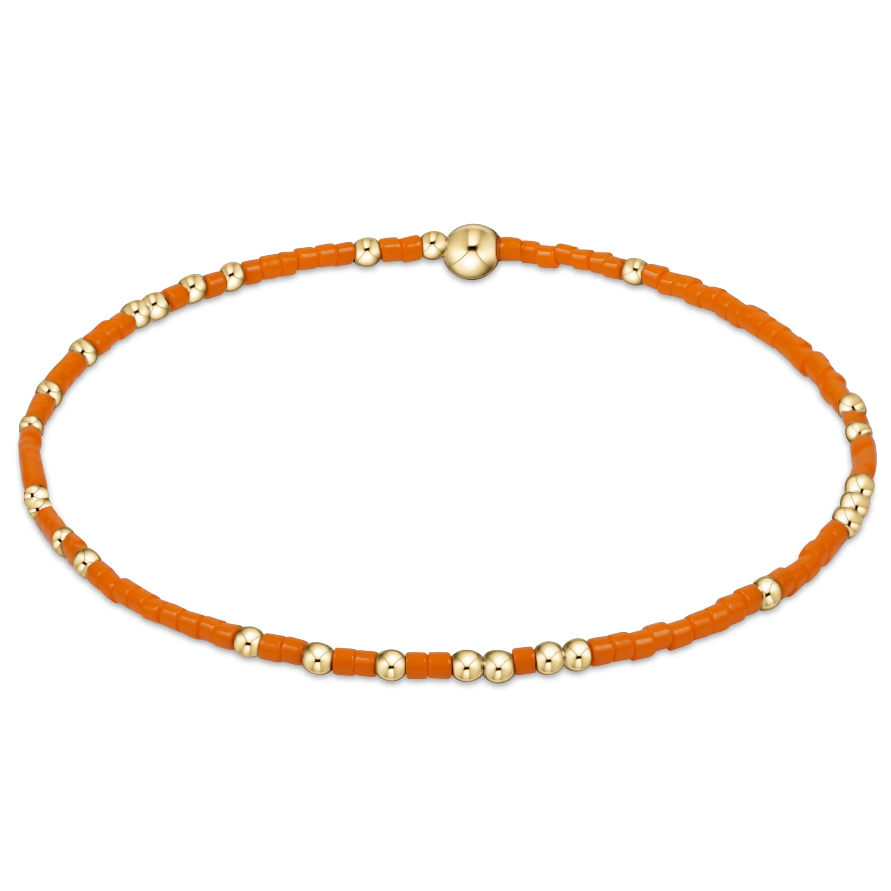 silver chain bracelets for women -enewton 5.5" egirl Gameday Hope Unwritten Bracelet -Orange