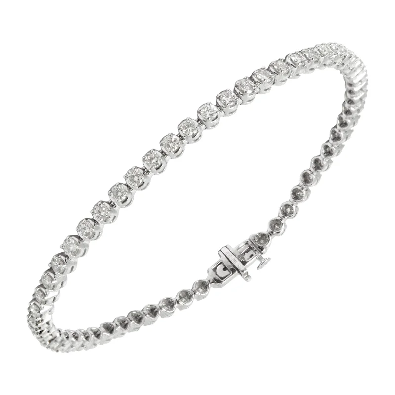 wrap bracelets for women -Diamond Line Bracelet