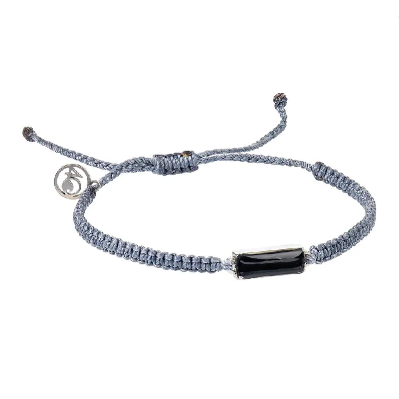 minimalistic bracelets for women -4ocean Ghost Net Bracelet - Charcoal/Gray