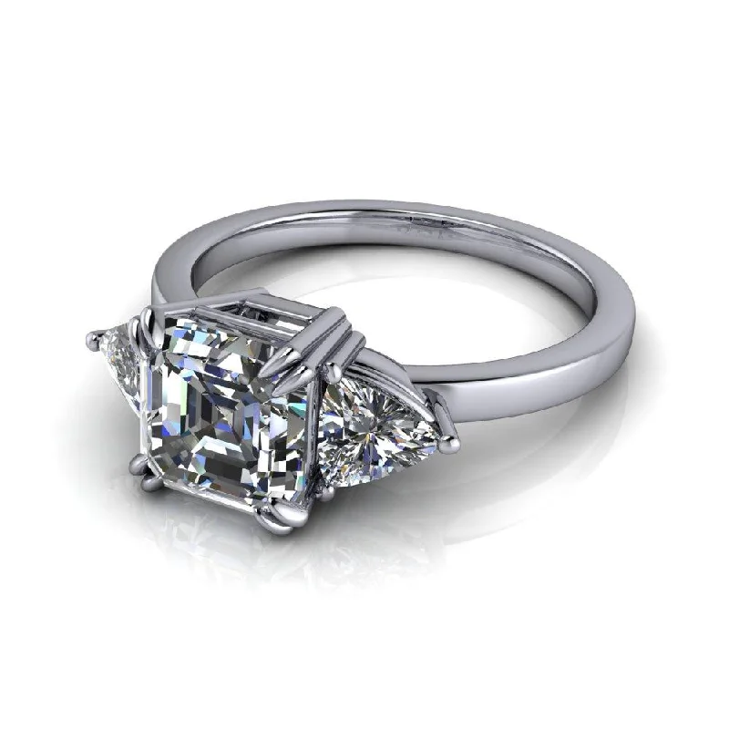 engagement rings with pear-shaped diamonds for women -Mari No. 2 Moissanite Ring