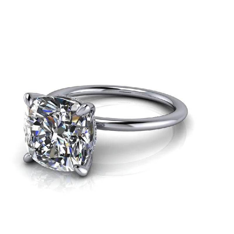 engagement rings with topaz for women -Wren No. 1 Moissanite Ring