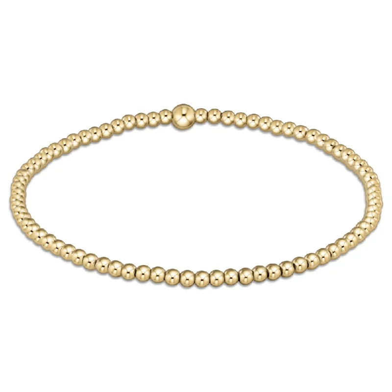 timeless bracelets for women -enewton 7.25" extends Classic Gold Bead Bracelet -2.5mm