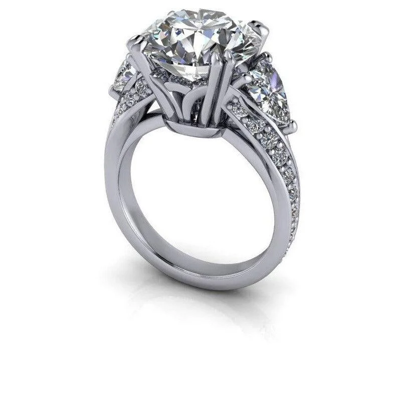 vintage diamond engagement rings for women -Sage No. 1 Moissanite Ring