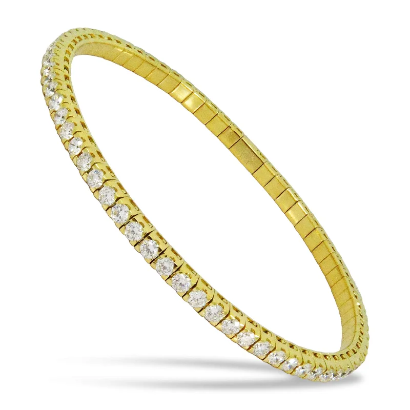 adjustable bracelets for women -Diamond Bangle Bracelet