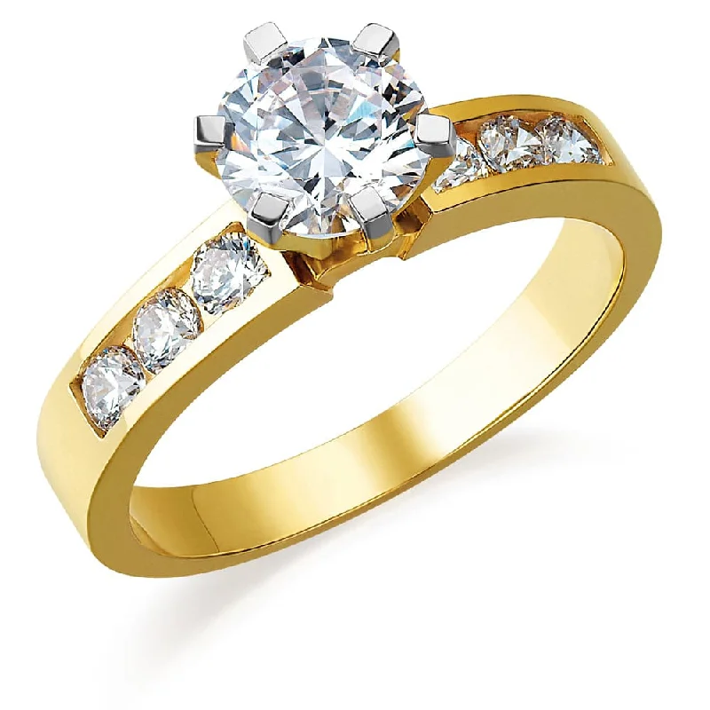 engagement rings with topaz for women -Diamond Diva Ring