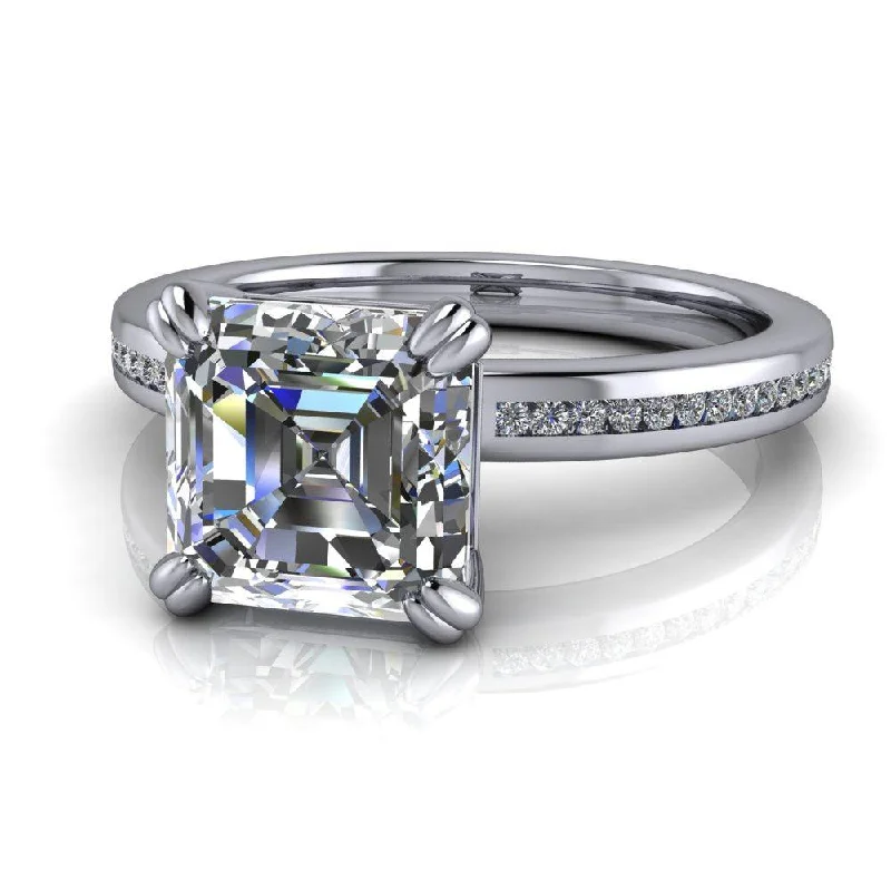 large diamond engagement rings for women -Katherine No. 1 Moissanite Ring