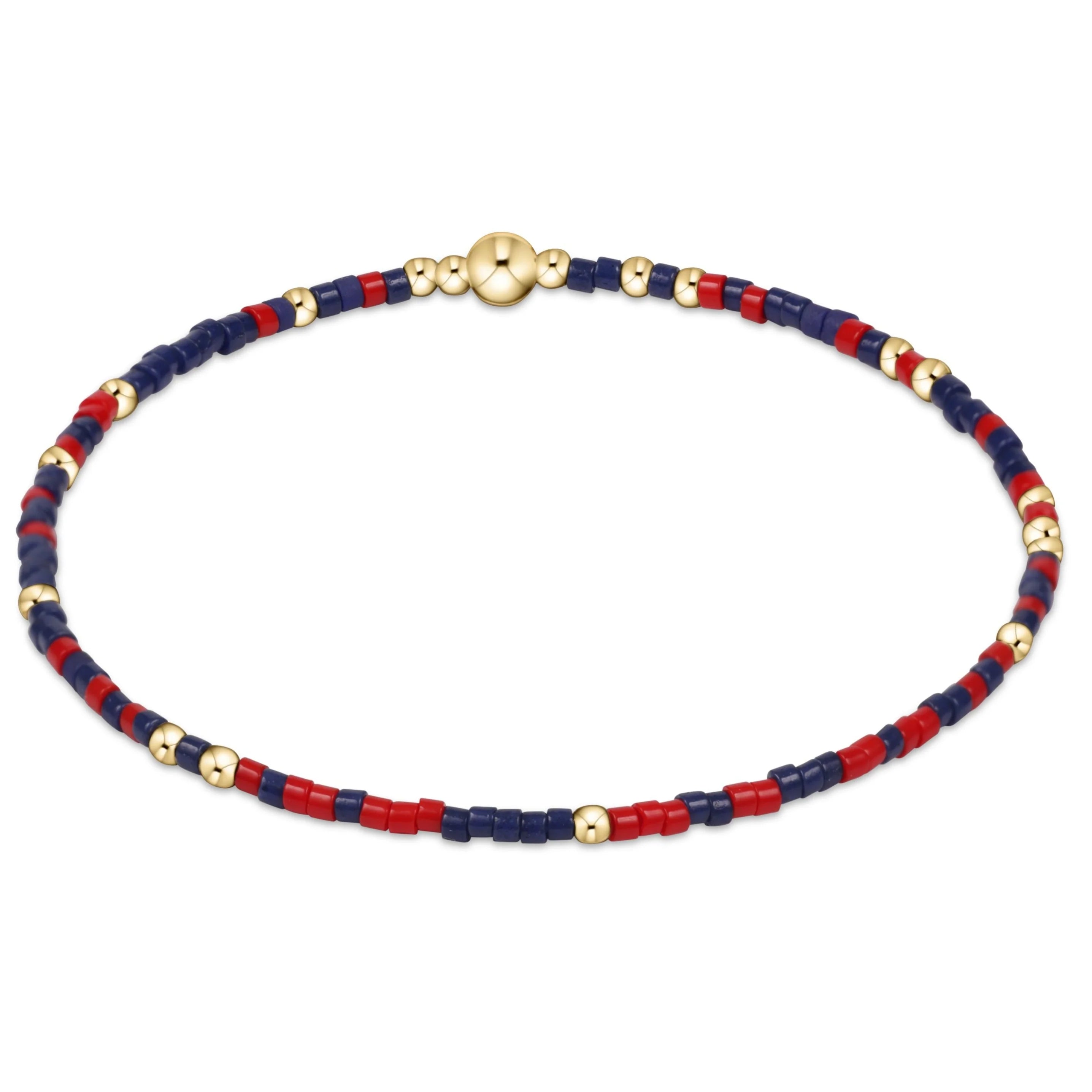 embossed bangles for women -enewton 6.25" Gameday Hope Unwritten Bracelet - Matte Navy Bright Red