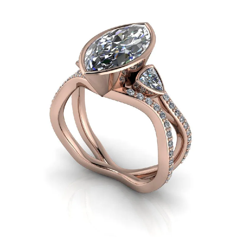 14 kt rose gold