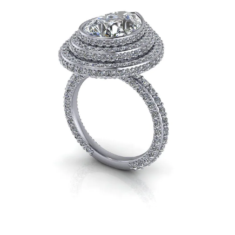 14 kt white gold