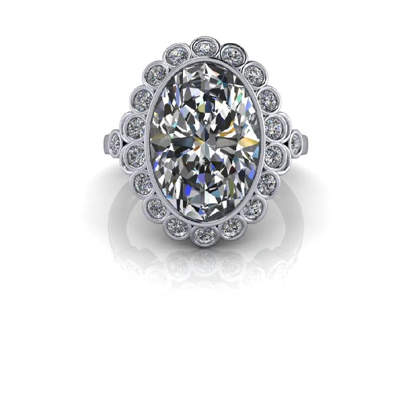 cushion cut engagement rings for women -Gretchen No. 1 Moissanite Ring