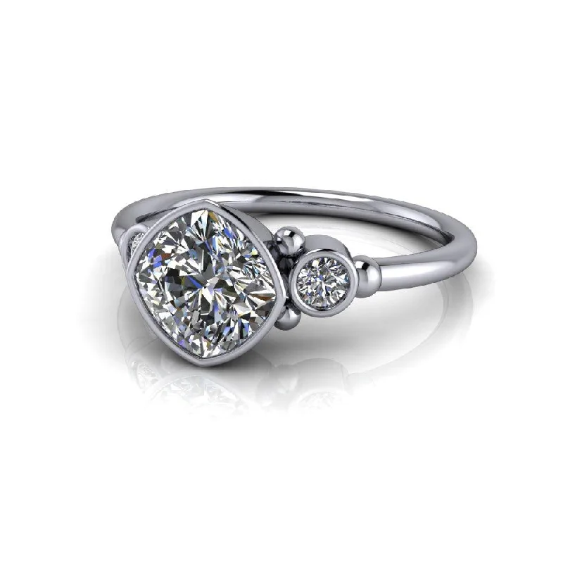 engagement rings with moonstone for women -Stevie No. 1 Moissanite Ring