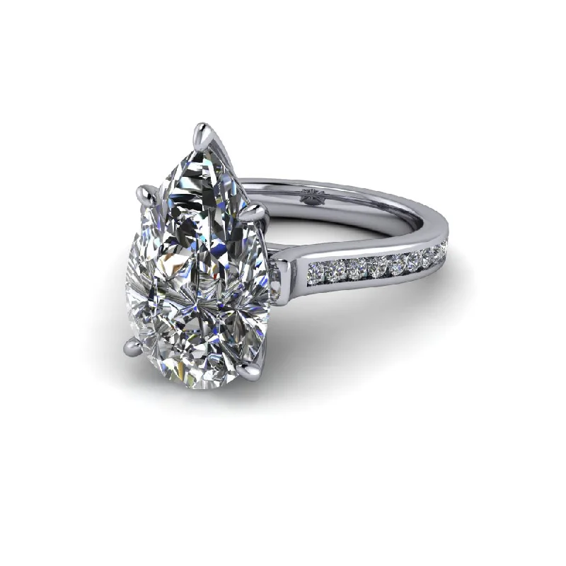 cushion cut engagement rings for women -Kathy No. 1 Moissanite Ring