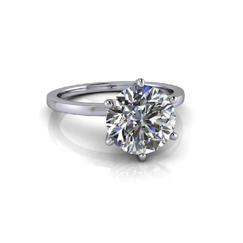 moissanite engagement rings for women -Lucy-Rae No. 1 Moissanite Ring