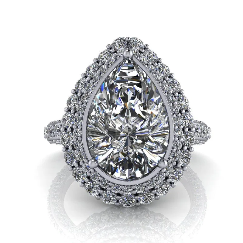 radiant cut engagement rings for women -Sienna No. 1 Moissanite Ring