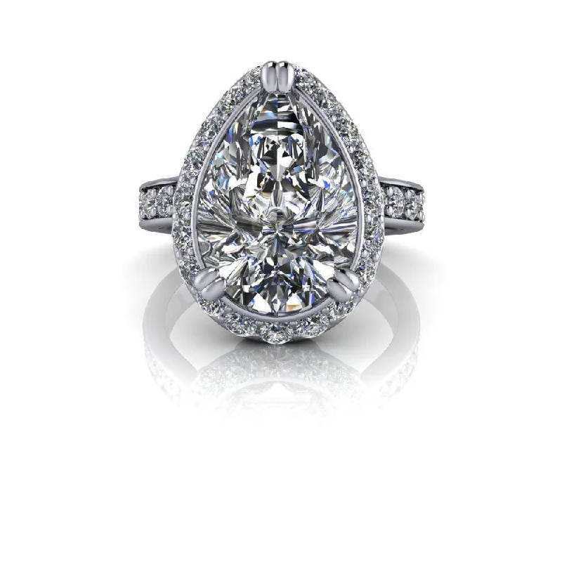 unique vintage engagement rings for women -Brit No. 1 Moissanite Ring