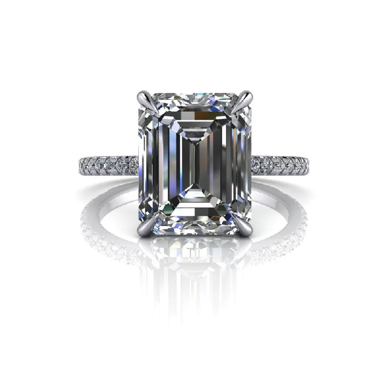 modern engagement rings for women -Anastasia No. 1 Moissanite Ring