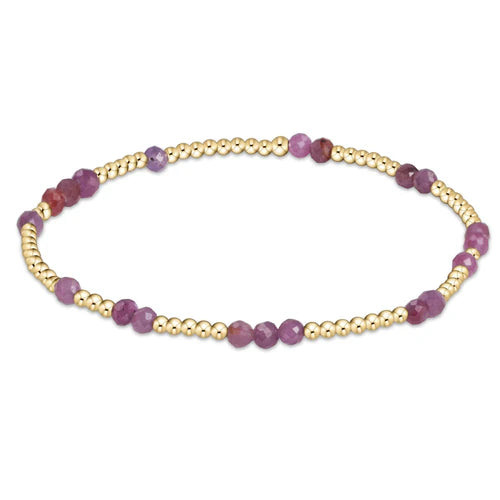 stretch bracelets for women -enewton 6.25" Hope Unwritten Gemstone Bracelet - Ruby