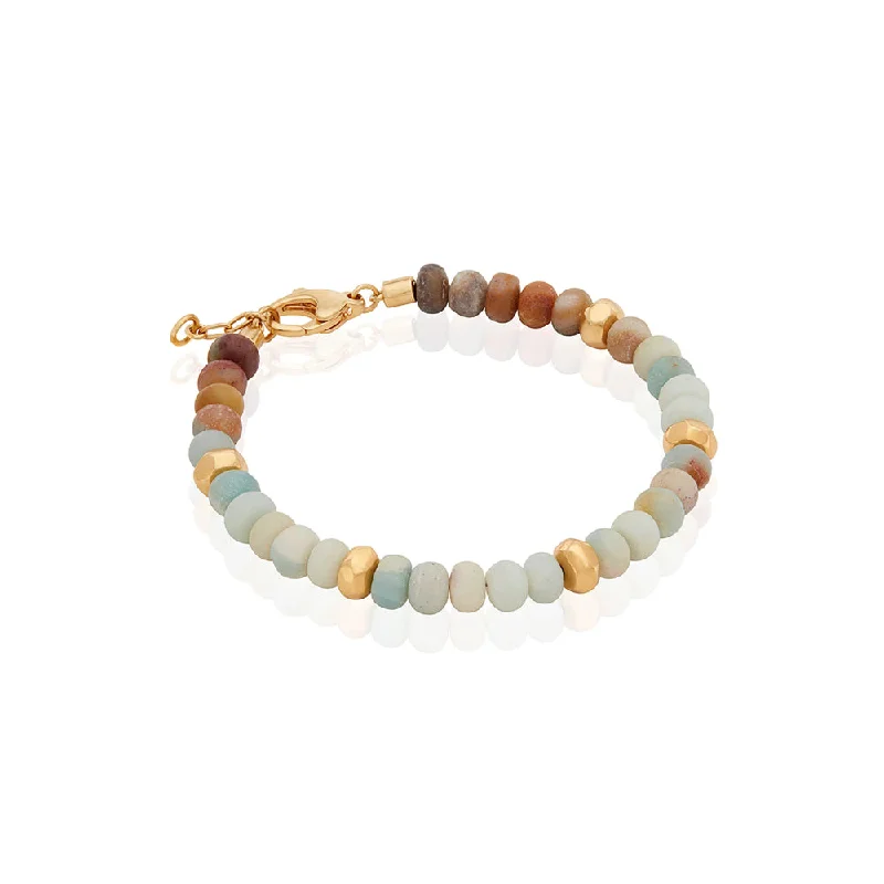 gold tennis bracelets for women -Anna Beck Amazonite Beaded Bracelet