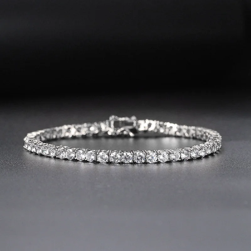 8Inch White Gold Bracelet