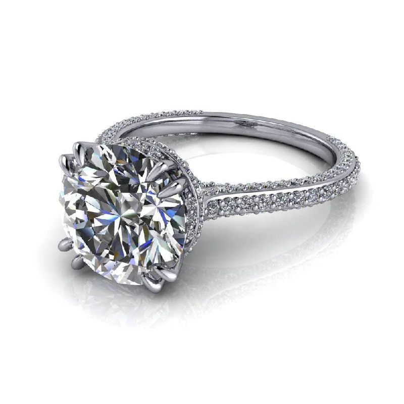 vintage cushion cut engagement rings for women -Jamie No. 1 Moissanite Ring