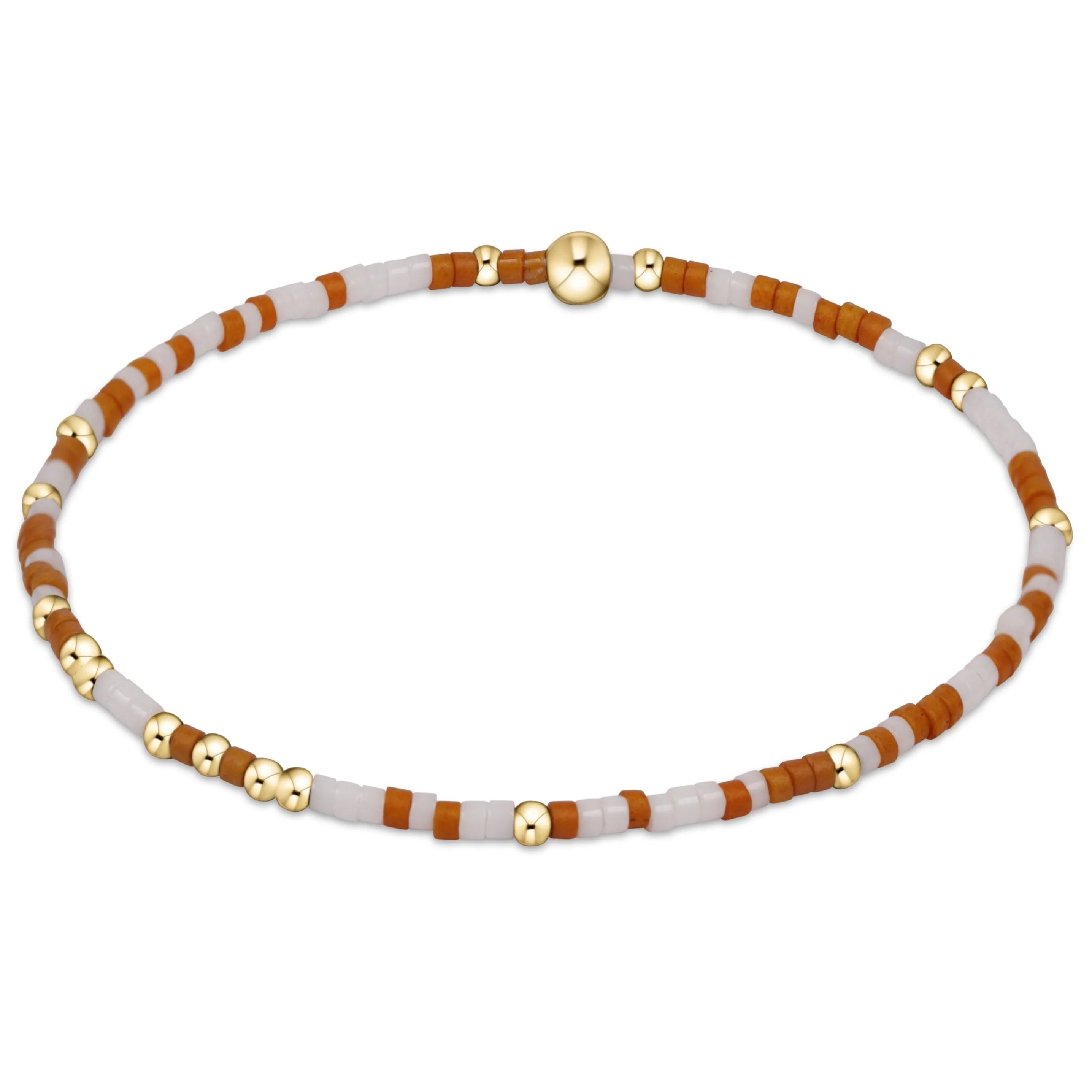 sparkling bracelets for women -enewton 7.25" extends  Gameday Hope Unwritten Bracelet - Burnt Orange White