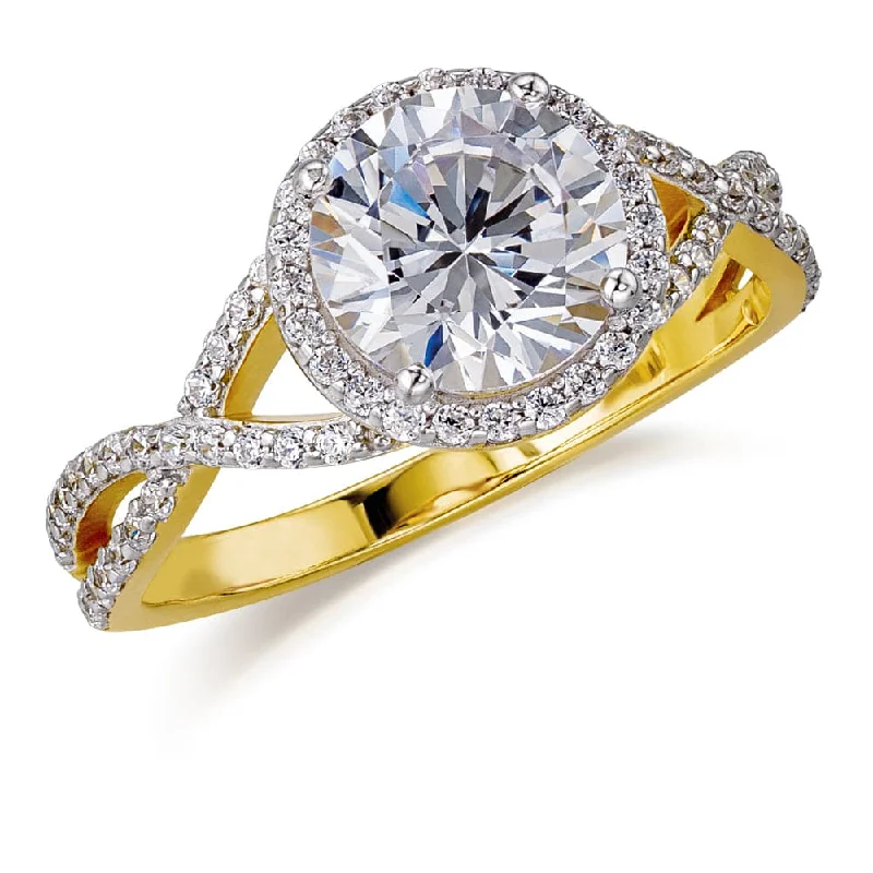 radiant diamond engagement rings for women -Infinity Tru-Diamonds Ring