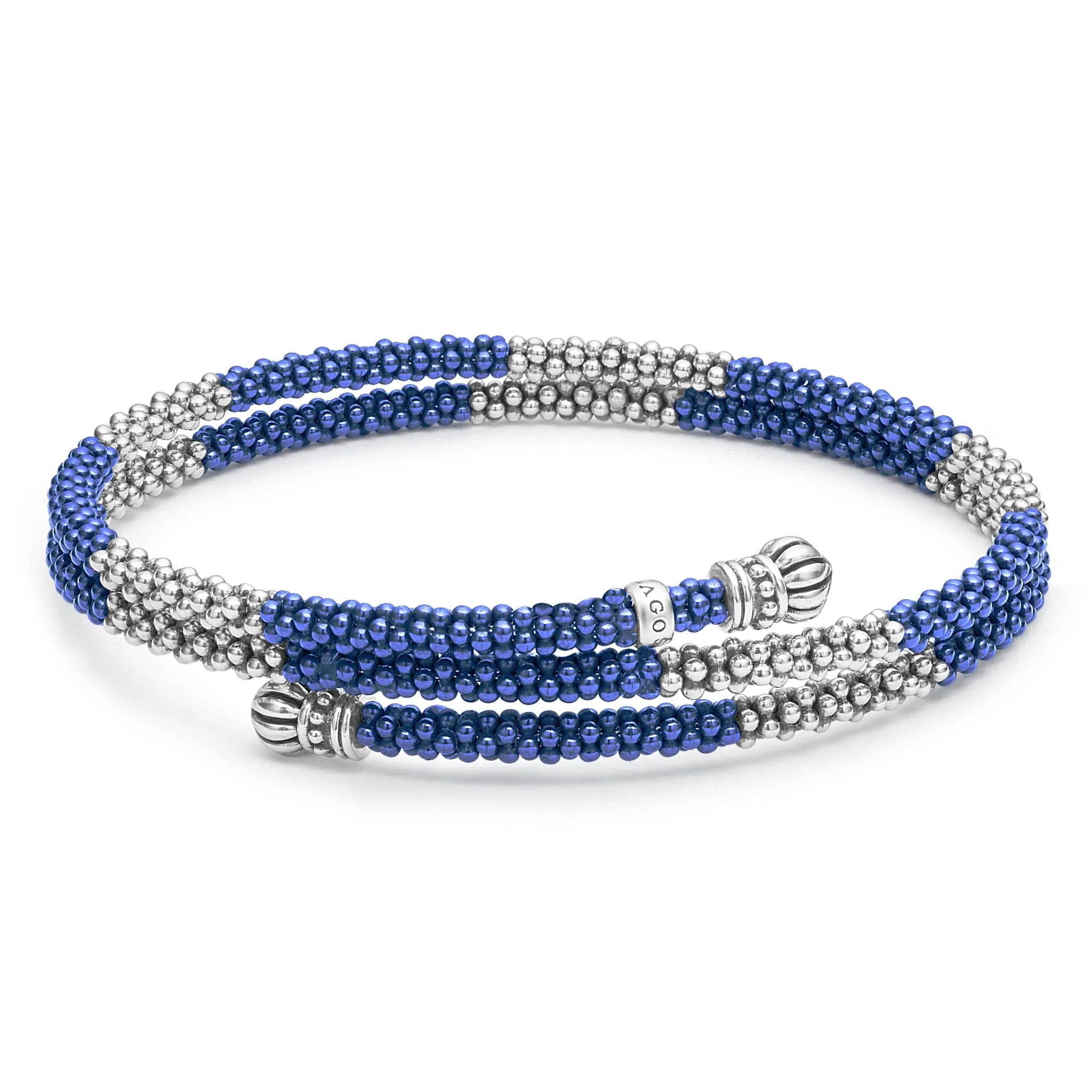 chain bracelets for women -Lagos Caviar Ceramic Beaded Wrap Bracelet