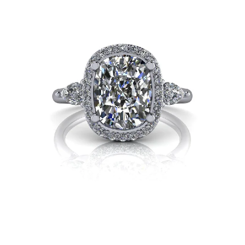 vintage inspired engagement rings for women -Raelynn No. 1 Moissanite Ring