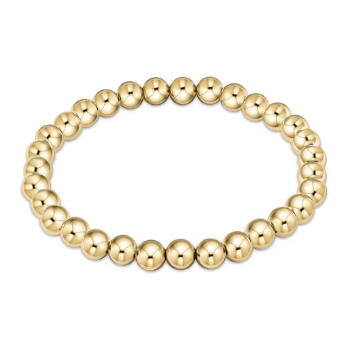 braided bracelets for women -enewton 6.25" Classic Gold Bead Bracelet - 6mm