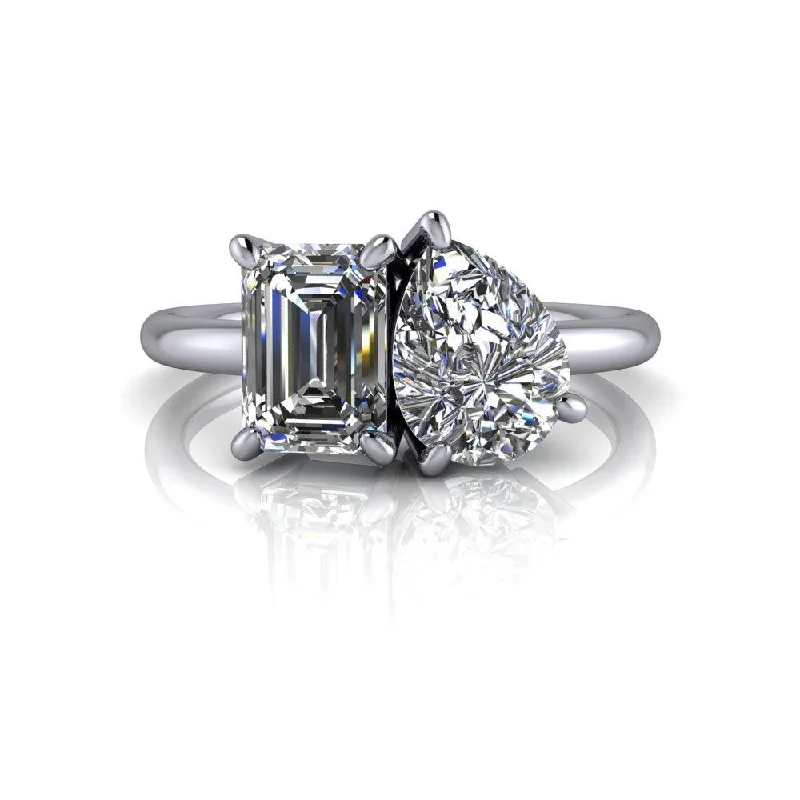 antique engagement rings for women -Paige No. 1 Moissanite Ring