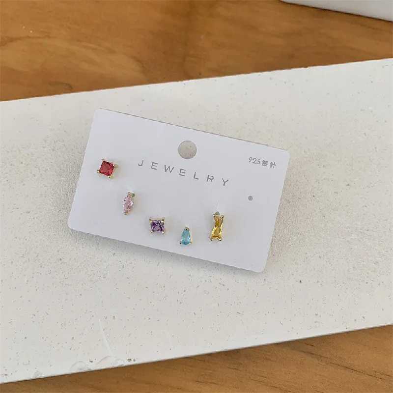 5-Piece Set Combination Earrings