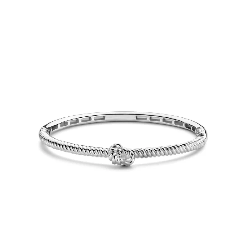 dainty bracelets for women -Ti Sento Silver Knot Bracelet