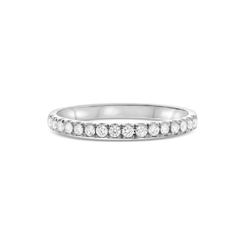 unique vintage engagement rings for women -Diamond Halfway Eternity Band in 14K Gold, 2.60 mm wide