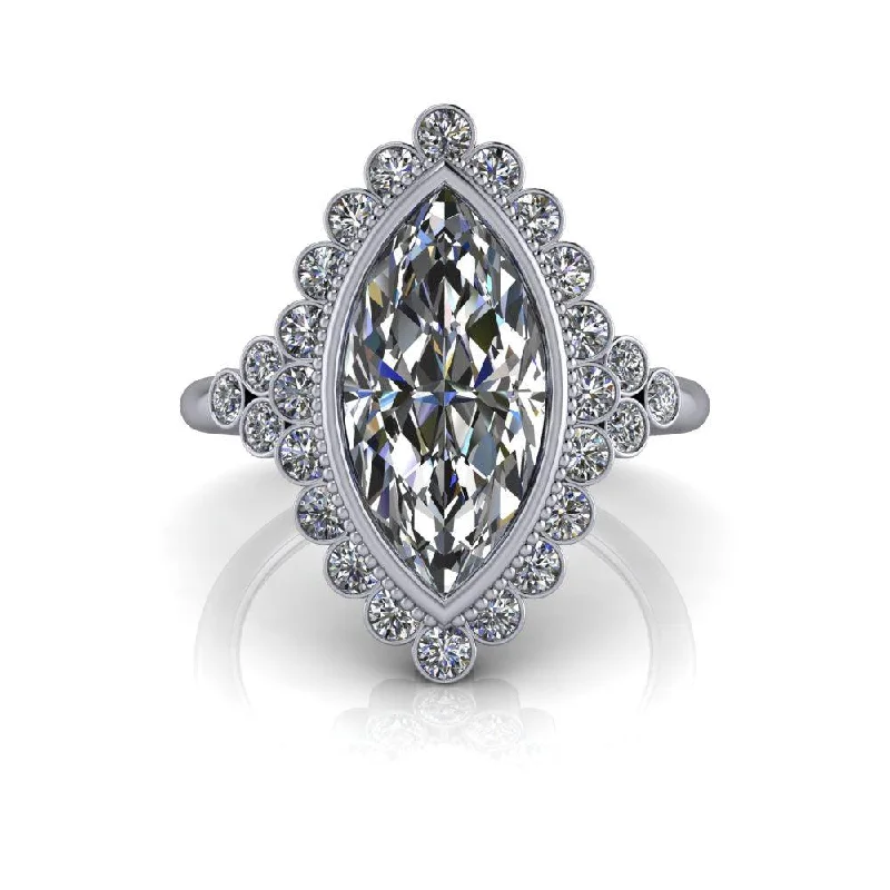 unique vintage engagement rings for women -Steama No. 1 Moissanite Ring 3.85 ctw