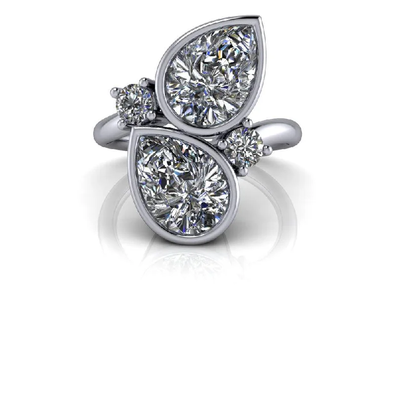 luxury engagement rings for women -Caroline No. 1 Moissanite Ring