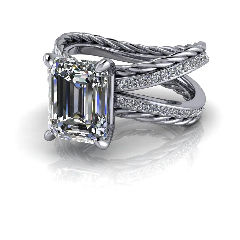 solitaire engagement rings for women -Devotion No. 10 Moissanite Ring