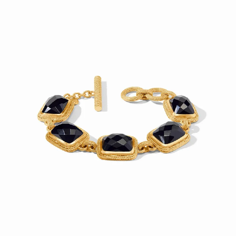 gold tennis bangles for women -Julie Vos Cheval Stone Bracelet