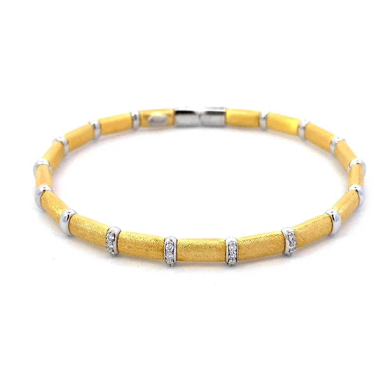 heart bangles for women -Yellow Vermeil Bangle Bracelet