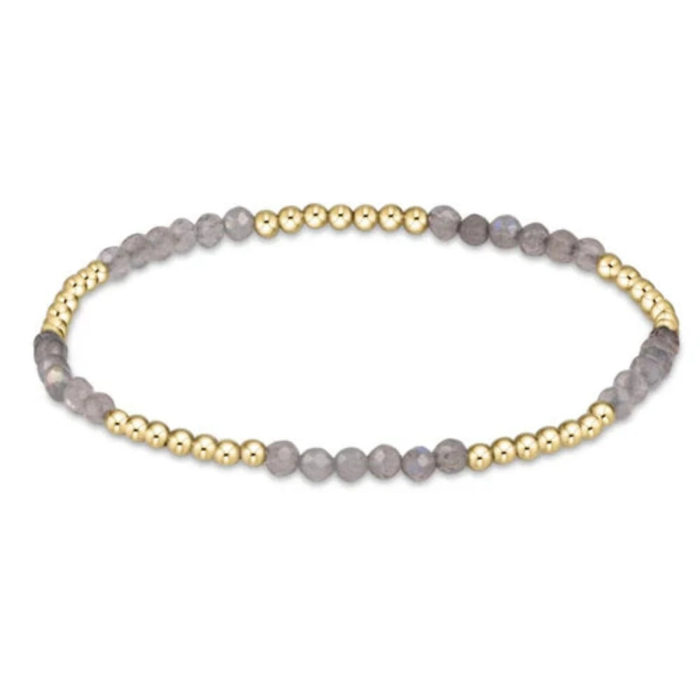 custom bracelets for women -enewton 6.25" Blissful Pattern 2.5mm Bead Gemstone Bracelet - Labradorite