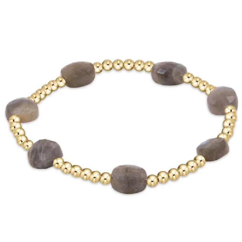 unique bangles for women -enewton 7.25" extends Admire Gold 3mm Bead Bracelet - Labradorite