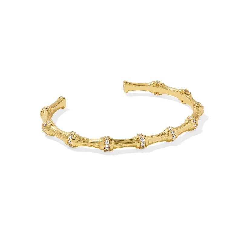 minimalist bangles for women -Kendra Scott Maura Bamboo Cuff Bracelet