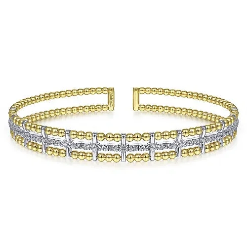 designer bracelets for women -Diamond Cuff Bangle Bracelet