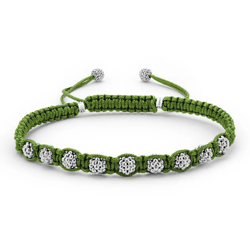 wedding bracelets for women -Green Macrame Bracelet