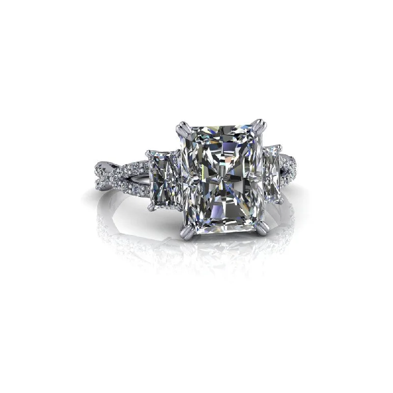 heirloom engagement rings for women -Juniper No. 1 Moissanite Ring