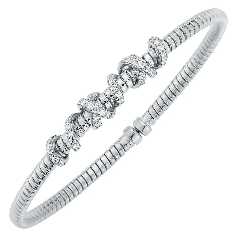 stackable bracelets for women -Diamond Cuff Bracelet