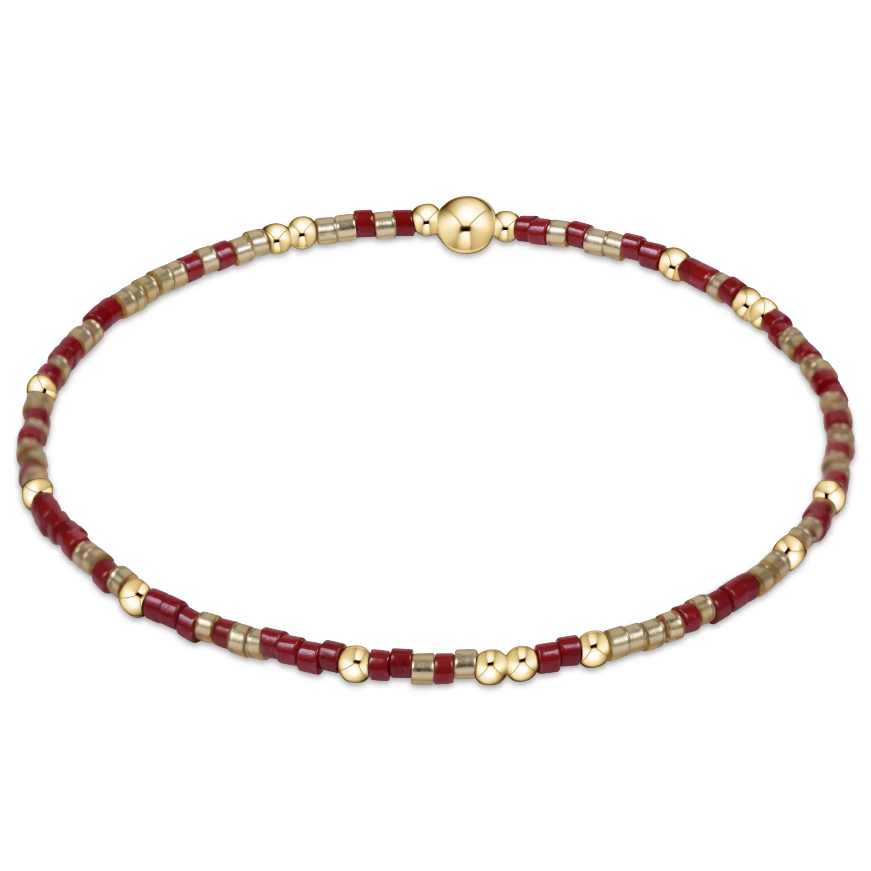 precious stone bracelets for women -enewton 6.25" Gameday Hope Unwritten Bracelet - Gold Luster Wine