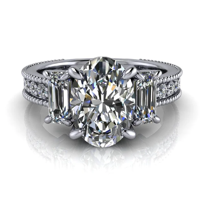 luxury engagement rings for women -Shirley No. 1 Moissanite Ring