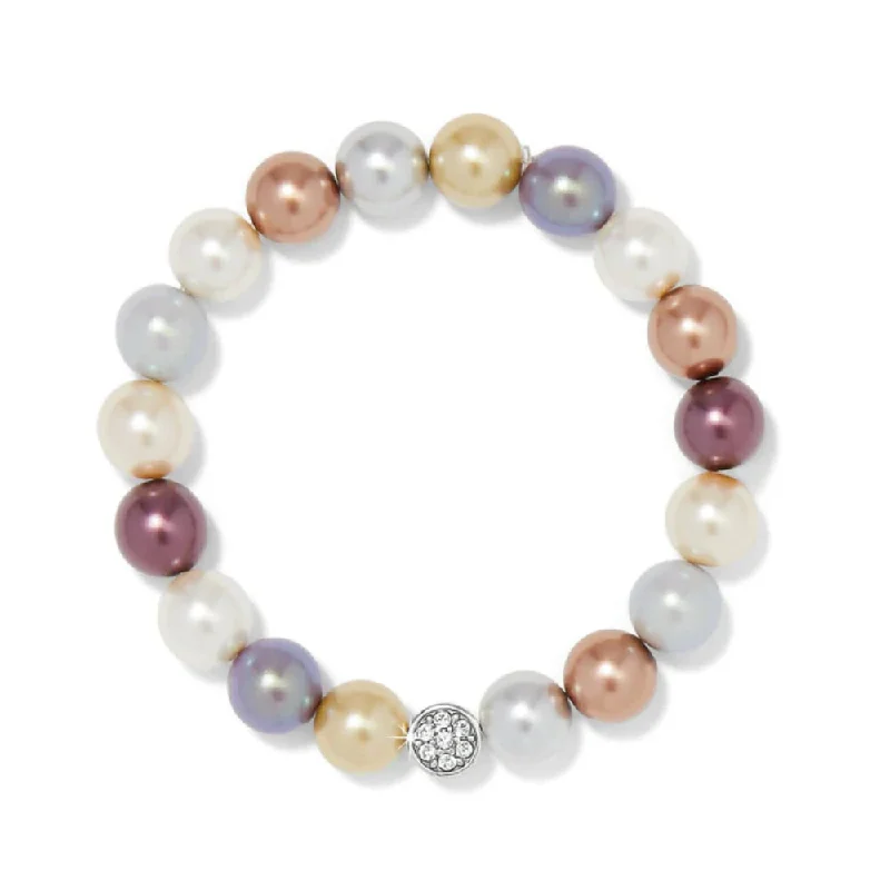 sterling silver bracelets for women -Brighton Pearl-icious Stretch Bracelet